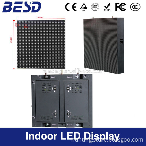 P6 stage using outdoor rental cabinet indoor full color LED display